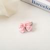 5 Pink Love Peach Hairpin Super Fairy Camellia Hair Mini Duckbill Clip Sweet Bow Hair Accessories