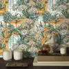 Papel tapiz grueso autoadhesivo transfronterizo con líneas geométricas estilo Ins, papel tapiz de imitación de ratán, papel tapiz de pegatinas que cambian de color para muebles