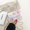 Bolsa Jelly Feminina 2023 Nova DIY Padrão Crocodilo Bolsa Pequena Bolsa de Corrente Bolsa Transversal Bolsa Pequena de Princesa Porta-Moedas Infantil