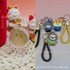 Pingente de ouro pequeno para bolo Labubu 999 de ouro puro, série Zootopia, com cordão, um presente promocional para joalherias