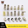 Suporte de prateleira de eixo central para móveis Disway Placa de conexão de divisória de guarda-roupa de madeira Dente de rosca prego Anel de borracha Suporte de prateleira móvel