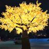 Árvore de Luz Artificial LED de Folha de Bordo e Flor de Cerejeira Colorida Árvore Brilhante à Prova d'Água para Exterior Projeto de Iluminação de Pátio Luz Decorativa de Flor de Ameixeira