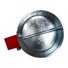 Válvula Ajustable Eléctrica Volumen de Aire Válvula Redonda Acero Inoxidable Volumen de Aire Ajustable Placa Galvanizada Válvula de Aire Válvula para Conducto de Ventilación 220V