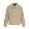 Jaqueta de Lã 11Kn Old Money New Rich para Homens e Mulheres com Ombreiras, Top Casual de Corte Amplo Boxy Curto de Alta Qualidade Tendência