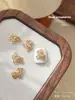 Acessórios para Nail Art Ano Novo do Cavalo Zircônia, Estilo Levemente Luxuoso, Cor Dourada, Trazem Riqueza Instantânea, Liga Metálica Brilhante Incrustada com Diamantes, Diamantes para Unhas Atacado