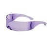 Nuevas gafas de sol futuristas de guerrero todo en uno sci-fi punk gafas sin montura fiesta patty baile espejo decorativo