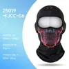 Forro de Capacete de Caveira Halloween Personalizado com Proteção Solar Respirável e Estampa Personalizada Máscara de Equitação