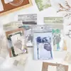 Papel Material Shiguang - Série Plantas do Mundo Humano - Diário Tema Folha e Flor Material para Colagem de Fundo e Anotações de Mensagens