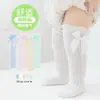 Meias Longas para Bebês Meninas, Malha Respirável com Laço, Meias de Princesa, Meias de Verão para Meninas Acima do Joelho com Proteção contra Mosquitos, Finas