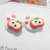 Acessórios de Resina de Flores da Primavera Desenho Animado Feitos à Mão Cola de Creme Decoração para Presilha de Cabelo, Elástico de Cabelo, Fivela de Sapato, Capa de Celular