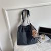 2025 Nuevo Otoño Estilo Coreano Ins Estilo Perezoso Bolsa de Lona de Gran Capacidad Bolsa de Cuadros Plegada Bolso de Hombro Cruzado para Viajes