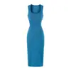Elegante Vestido de Verano 2026 Estilo Francés para Mujer, Hot Girl, Cuadrado, Hombro Ancho, Cintura Fruncida, Delgado, Bodycon, Largo