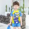 Traje de baño para niños Niños Verano Bebé Protección solar Secado rápido Dividido Bañador Niños Niños Mediano y Grande Niños Lindo Conjunto de Equipo