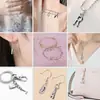 Aleación de Zinc 26 Letras Mayúsculas del Alfabeto Inglés A-Z Colgante Pequeño Pulsera DIY Collar Llavero Accesorios de Joyería Colgante