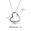Venta Caliente Transfronteriza Acero Inoxidable Forma de Corazón Colgante Lateral Se Puede Abrir Botella de Perfume Colgante de Cenizas Collar Conmemorativo Personalidad