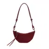 Bolso Suede Súper Popular Forma Croissant para Mujer 2025 Nuevo de Gama Alta Lujo Accesible Diseño de Nicho Bolso Cruzado Forma Dumpling
