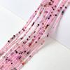 Cuentas redondas de cristal facetado de piedra natural de 2 mm, cuentas sueltas pequeñas de arroz, para pulseras, collares y pendientes, accesorios con cuentas.