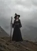 Nuevo vestido largo de estilo renacentista con cuello de volantes y mangas largas, con cinturón, transfronterizo de Amazon y AliExpress