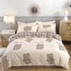 Acolchoado de sarja de algodão de quatro peças espessado para cama de solteiro/casal de dormitório conjunto de três peças 1.5/1.8 m roupa de cama geração