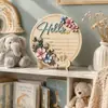 Placa de madera conmemorativa de hitos para recién nacidos más vendida transfronteriza, decoración de madera, tablero de anuncio de nacimiento de bebé, letrero de bienvenida