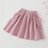 Faldas de Estilo Bosque para Niñas, Ropa Infantil de Primavera y Otoño, Faldas para Niños Pequeños y Medianos, Faldas Lisas de Corte A para Niños, Faldas para Bebés Niñas, Envío Directo