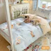 Juego de ropa de cama para dormitorio de estudiante universitario, juego de tres piezas 100% algodón, modelo nuevo 2026, sábana bajera de algodón puro, sábana encimera, funda de edredón, accesorios de ropa de cama