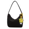 Bolso de mano de color sólido para mujer, gran capacidad, bolsa de tela de nailon suave y glutinoso, bolso sencillo para axila, bolso de mano, nuevo bolso de hombro para mamá