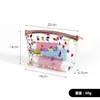 Nueva Bolsa Cosmética Perezosa con Cremallera de PVC para Guardar al Salir, Portátil para Llaves, Bolsa de Tocador Transparente Impermeable, Personalizable