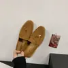 Zapatos Perezosos de Moda 2026 Zapatos de un Solo Color Slip-ons Mocasines Estilo Mujer Nuevo Fondo Plano Retro Casual Otoño Versátil Antiguo