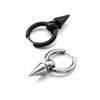 Pendientes de punta circular coreanos sencillos de marca de moda Lu Han con personalidad, pendientes de hip hop para hombres y mujeres, pendientes de acero de titanio al por mayor