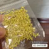 Decoraciones de Remaches para Arte de Uñas en Forma de Estrella Doradas y Plateadas, Tachuelas Metálicas de Estrella de Seis Puntas, Accesorios para Uñas, Decoraciones, Mayoreo
