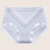 Ropa interior fina de cintura media sin costuras para mujer, tejido jacquard, transpirable, entrepierna antibacteriana, encaje elástico alto, pantalones cortos triangulares