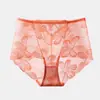 Calcinhas de Renda de Cintura Alta para Mulheres, Sexy e Sedutoras, Controle de Barriga, Shorts de Algodão Puro Sem Costura, Novo Estilo Fino de Verão