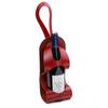 Estuche de Cuero Rojo Portátil para Ciclismo al Aire Libre Bolsa Colgante para Bicicleta para Almacenamiento de Vino Tinto Estuche Portátil para Botella de Vino y Bebidas