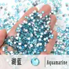 Venda Quente Transfronteiriça 1440 Peças Por Pacote Vidro Fundo Plano Leque para Nail Art em Formato de Leque DIY Nude Ab Redondo Acessórios Atacado
