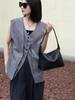 Bolso Retro para Viajes Diarios de Piel de Vaca Curtida al Vegetal, Bolso Tote de Gran Capacidad, Nuevo Bolso Cruzado de Hombro Versátil de Alta Gama para Mujer