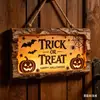 Letrero de Puerta de Madera Plana Impreso con Calabaza Decoración Creativa Colgante de Pared Decoración Festiva Venta al por Mayor desde el Fabricante