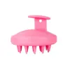 Herramienta Redonda para Lavado de Cabello de Silicona Pura Integrada de Fábrica, Cepillo Masajeador del Cuero Cabelludo con Forma de Ratón, Peine Masajeador del Cuero Cabelludo