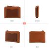 EM. FFY 20% Cartera Corta Plegable de PU Billetera Multitarjeta Hebilla Bolsillo Lateral para Tarjetas Monedero Portátil Bolso de Mano