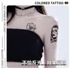 Pegatinas de Tatuaje Coloridas Americanas Lindas Tatuaje Duradero Impermeable Pequeñas Frescas Dibujos Animados Florales Brazo Fiesta Decoración Festiva Pegatinas