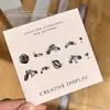 Accesorios Populares de Uñas con Diamantes Grandes Negros Transparentes de Base Puntiaguda, Corazones Oscuros Torcidos, Huevos de Paloma de Ángulo Recto, Decoraciones de Uñas de Diamante con Forma Especial