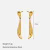Pendientes Elegantes de Acero Inoxidable con Diseño Retro Irregular Geométrico Cuadrado Hueco Corazón de Melocotón Poker Europeos y Americanos de Nicho Venta al por Mayor