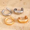 Amazon Transfronterizo Nuevo Anillo Grueso Clip de Oreja en Forma de C Aretes Abiertos Moda Viajero Simple Joyería Sin Oreja