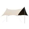 Tenda Toldo Exterior Protetor Solar Lona Espessada Revestida de Prata Revestida de Preto Tenda à Prova de Chuva para Acampamento, Piqueniques e Churrascos