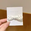 Pasador de Pelo con Lazo de Color Contrastante Macarrón Dulce Pinza Lateral para Flequillo Roto Pinza de Pato para Flequillo Pasador Lindo Accesorios para el Cabello