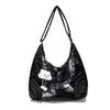 Bolso de Hombro Ligero con Pliegues Estilo Coreano para Mujer, Bolso Tote Casual de Gran Capacidad para Otoño e Invierno, Bolso Cruzado Versátil y Elegante para el Trabajo