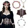 Set de Guirnalda y Tocado de Halloween Transfronterizo Cinturón Cadena para la Cintura Collar Accesorios para Fiesta de Disfraces Cosplay