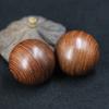 Handebol Micro-Convexo de Sândalo Amarelo, Bola de Fitness para Saúde de Idosos, Artesanato de Madeira, Ornamento de Mão, Suprimento