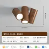 Lámpara de Pasillo Estilo Francés de Mediados de Siglo, Lámpara de Techo Retro Color Nogal de Espectro Completo para Protección Ocular, Luz de Entrada de Balcón