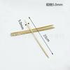 Agulha de Tricô Nova Bambu Branco Ponta Dupla Agulha de Lã Vareta Longa Feita à Mão DIY Ferramenta de Tricô Branco 20cm de Comprimento Agulha de Tricô